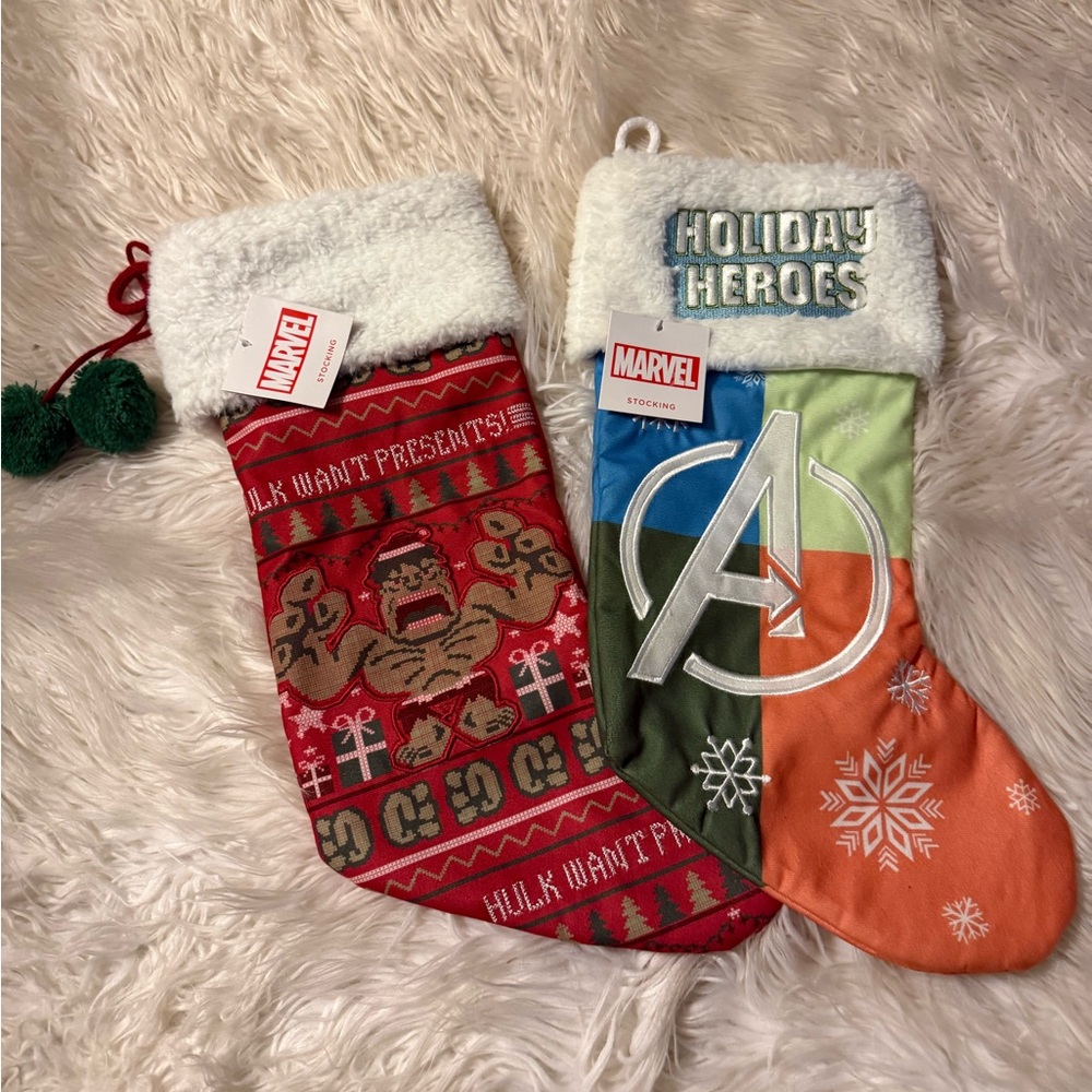 Marvel Christmas Holiday Stockings Set (X3)